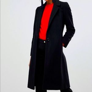 Helene Berman Black Wool/Cashmere Blend Coat